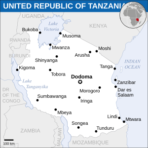 Tanzania map.svg