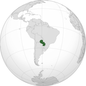 Lage von Republik Paraguay