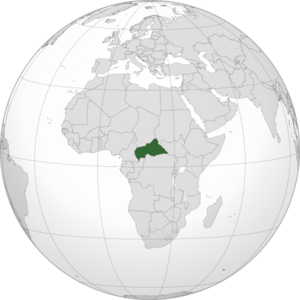 Location of República Centroafricana