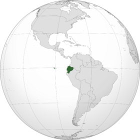 Lage von Republik Ecuador