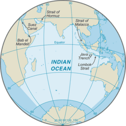 Location of Indian Ocean