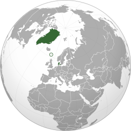 Location of Kingdom of Denmark