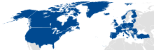 Localização de Organização do Tratado do Atlântico Norte