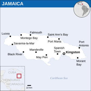 Jamaica map.svg