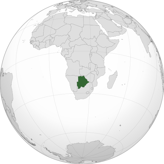File:Botswana (centered orthographic projection).svg