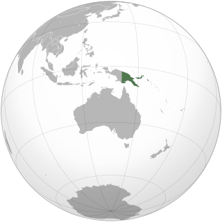 Location of Independent State of Papua New Guinea