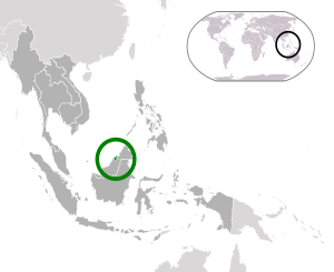 Location of Brunei Darussalam