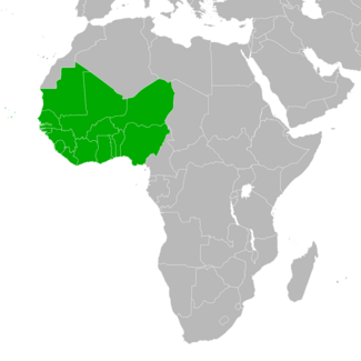 Location of West Africa