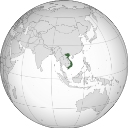 Lage von Sozialistische Republik Vietnam