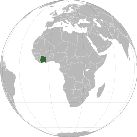 Lage von Republik Côte d'Ivoire