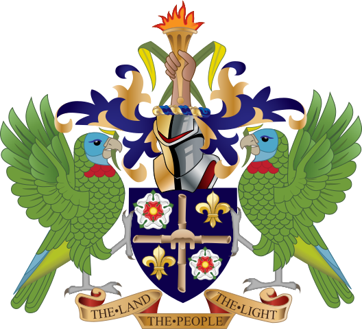 File:Coat of arms of Saint Lucia.svg