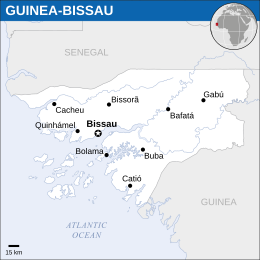 Location of Republic of Guinea-Bissau