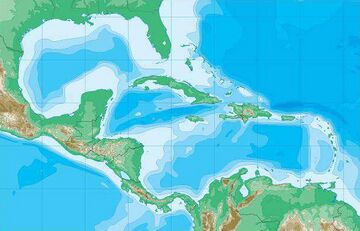 Location of Caribbean