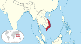 Location of Republic of Vietnam