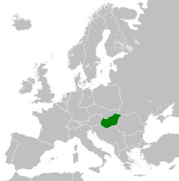Location of Hungarian People's Republic