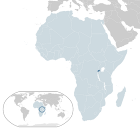 Lage von Republik Ruanda