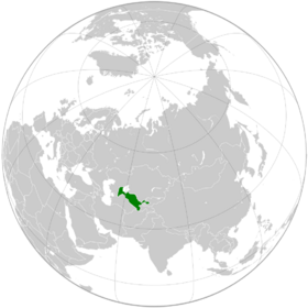 Lage von Republik Usbekistan