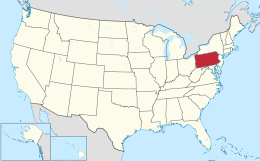 Location of Commonwealth of Pennsylvania