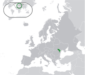 Pridnestrovie is in light green.