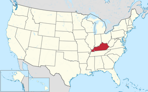 Location of Kentucky