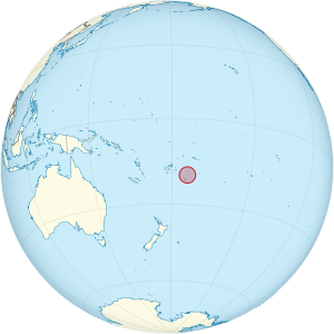 Tonga on the globe (Polynesia centered).svg