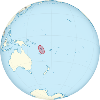 Location of Republic of Vanuatu