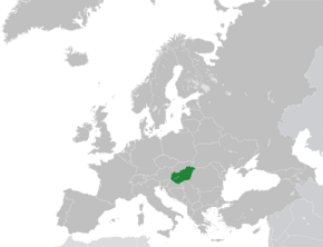 Location of Hungary