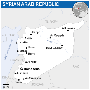 Location of Syrien