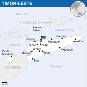 Lage von Demokratische Republik Timor-Leste