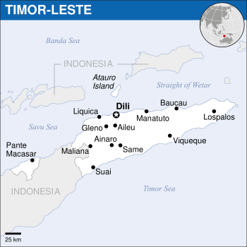 Emplacement de République démocratique du Timor oriental