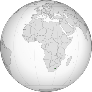 Location of Kingdom of Lesotho