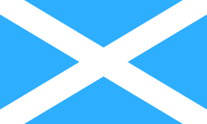 Flag of Scotland (1542–2003, sky blue).svg