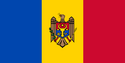 Flagge von Republik Moldau (DE/AT) Republik Moldova (CH)