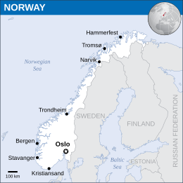 Location of Kingdom of Norway