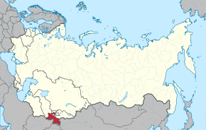 Location of Tajik Soviet Socialist Republic